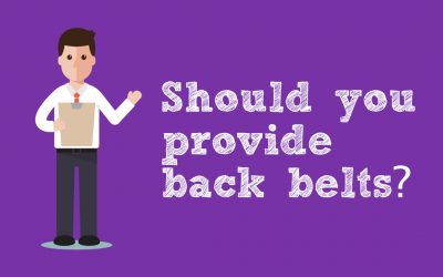 Should you provide back belts?